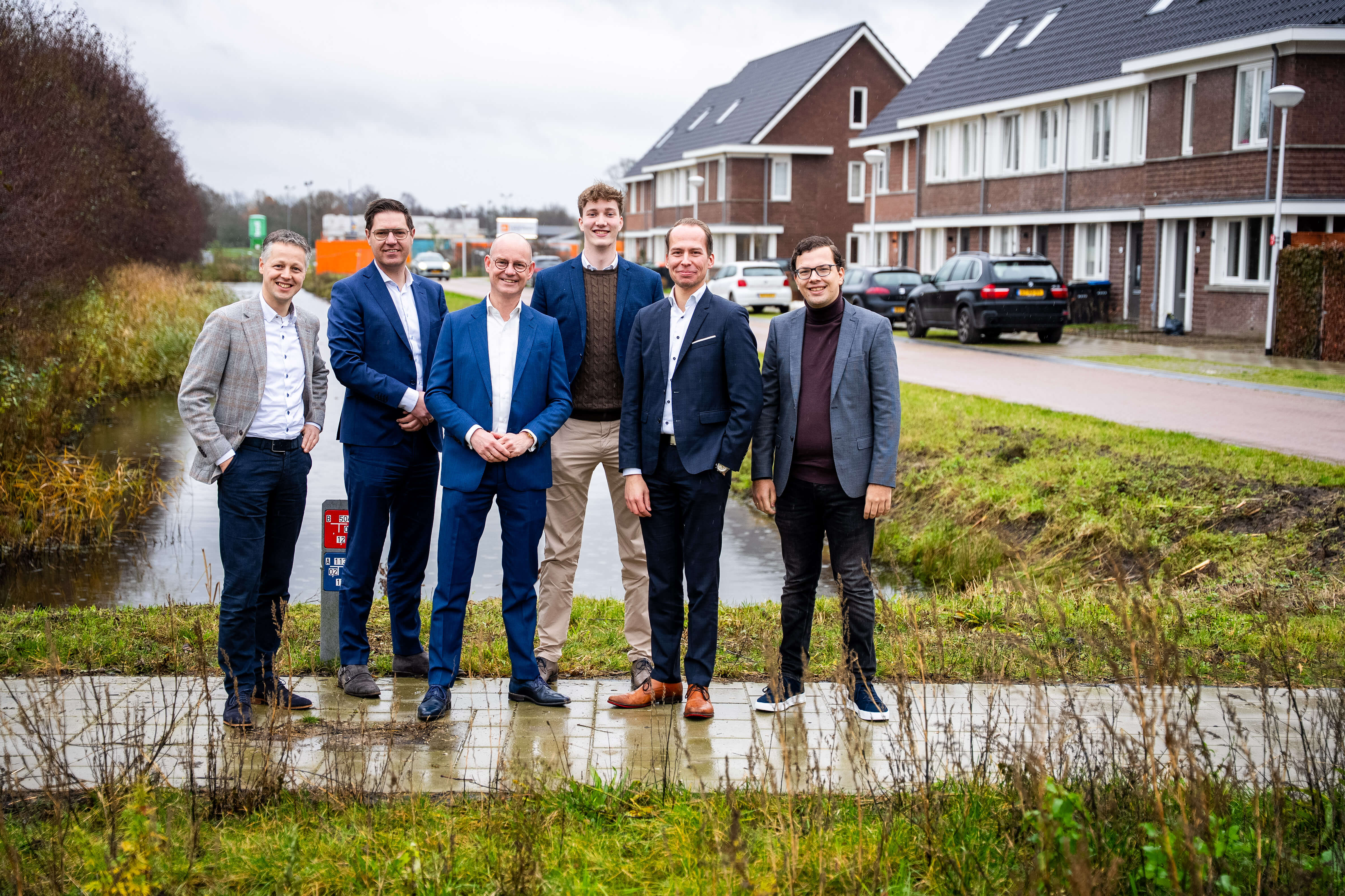 de top 6 van de SGP-lijst. Van links naar rechts: Machiel Natzijl (2), Henk-Jan Molenaar, wethouderskandidaat (6), Gerben Heldoorn (1), Lukas den Hollander (5), Martijn Donselaar (3), Henri Huisman (4). Fotograaf: Cees van der Wal